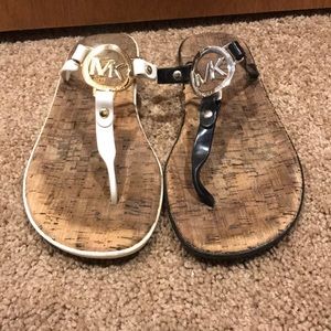 TWO Pairs of Michael Kora Flip Flops